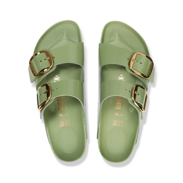 Arizona Big Buckle High Shine Green Tea Natural Leather Patent - Image 3