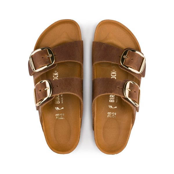 Arizona Big Buckle Cognac Oiled Leather - Image 4