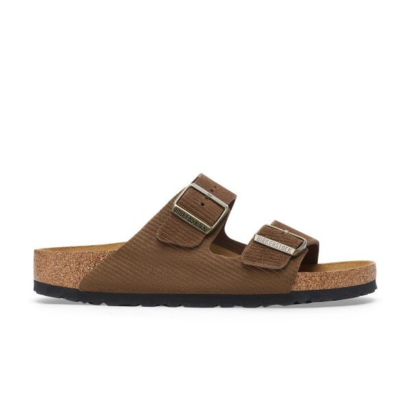 Arizona Corduroy Dark Tea Embossed Suede Leather - Image 2