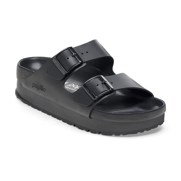 Arizona Exquisite Flex Platform Black Smooth Leather