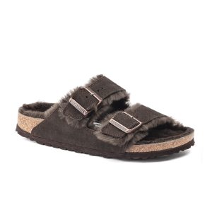 Arizona Shearling Mocca Suede Leather/Shearling
