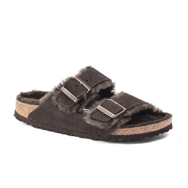 Arizona Shearling Mocca Suede Leather/Shearling