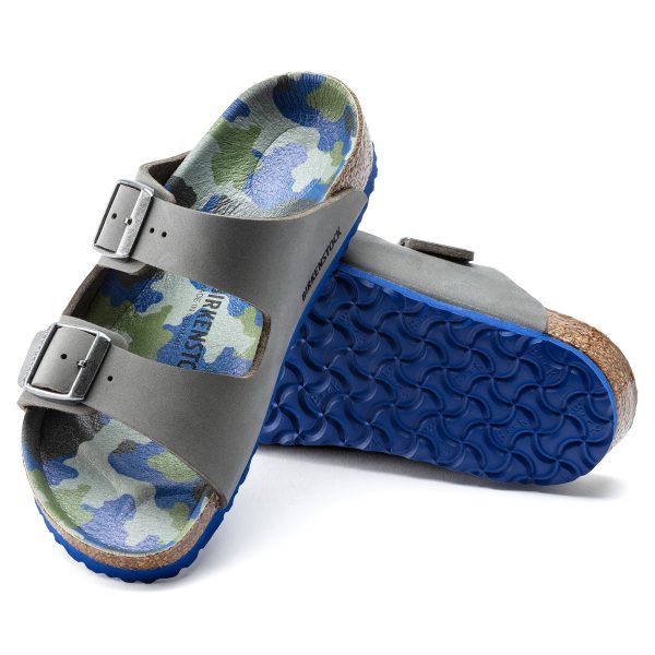 Arizona Kids Grey/Multicolour Camo Birko-Flor - Image 4