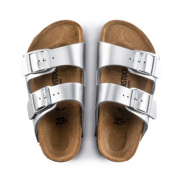 Arizona Kids Metallic Silver Birko-Flor - Image 3