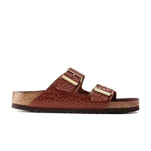 Arizona Semi Exquisite Hot Chocolate Embossed Natural Leather - Image 2