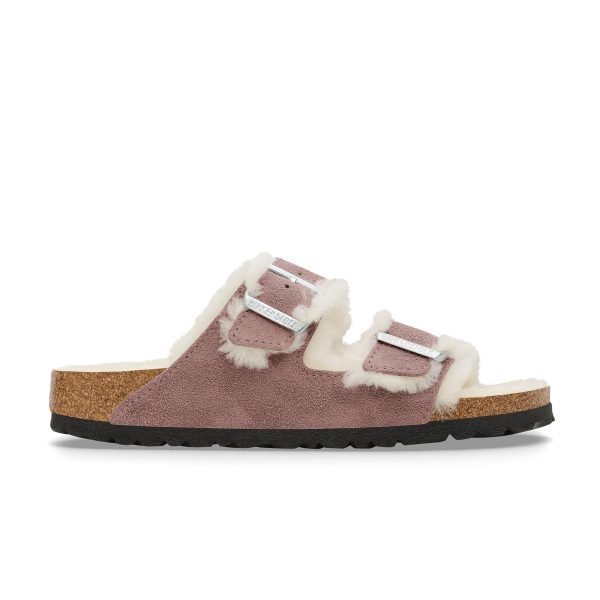 Arizona Shearling Suede Leather/Shearling  Faded Purple - Image 2