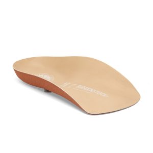 Blue Footbed Heels Beige Leather
