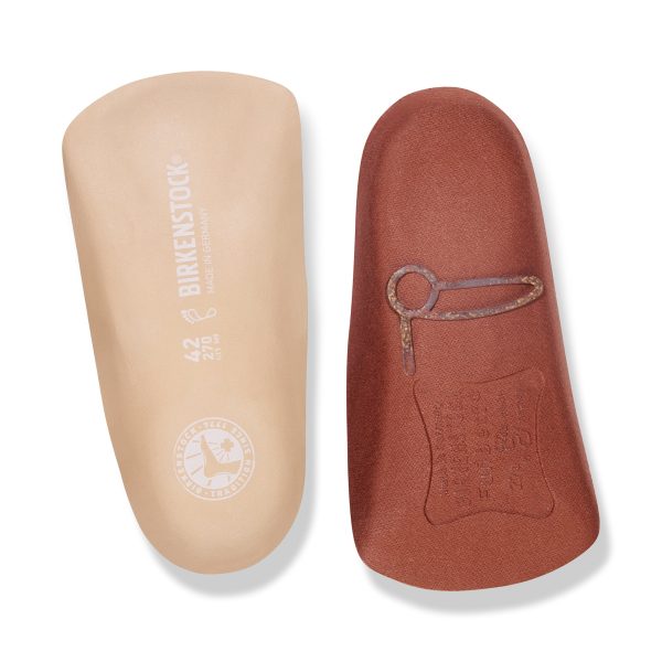 Blue Footbed Heels Beige Leather - Image 4
