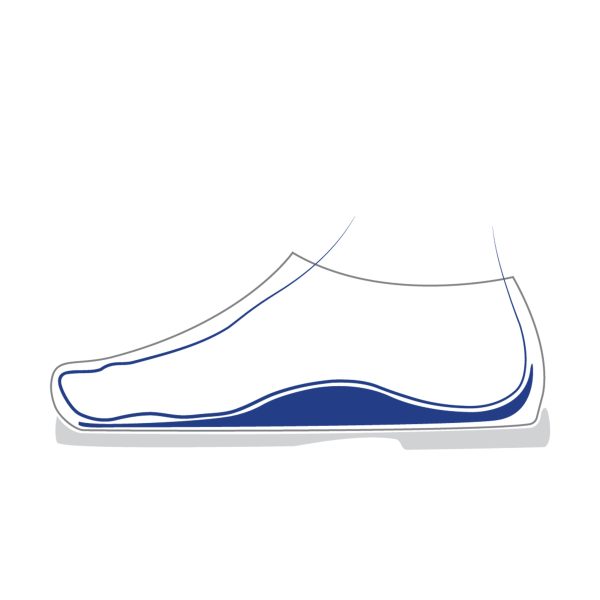 Blue Footbed Long Beige Leather - Image 4