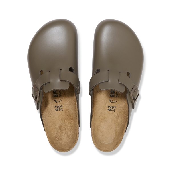 Boston Concrete Grey Smooth Leather - Image 3