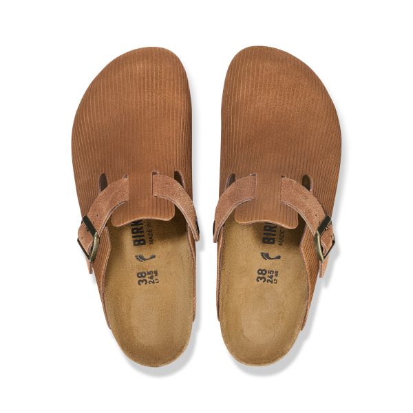 Boston Corduroy Dark Tea Embossed Suede Leather - Image 3