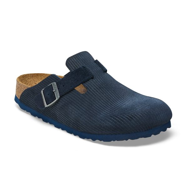 Boston Corduroy Midnight Embossed Suede Leather