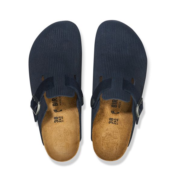 Boston Corduroy Midnight Embossed Suede Leather - Image 3