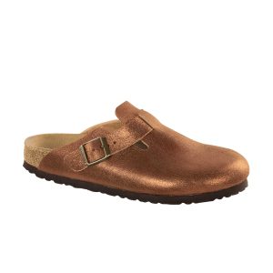 Boston Washed Metallic Antique Copper Natural Leather
