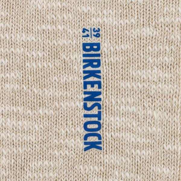 Cotton Slub Socks Beige White - Image 5