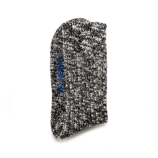 Cotton Slub Socks Black Grey - Image 3