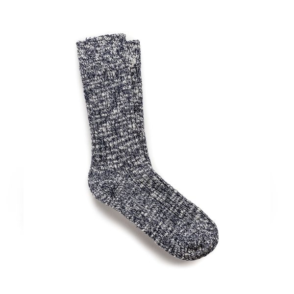 Cotton Slub Socks Blue White - Image 2
