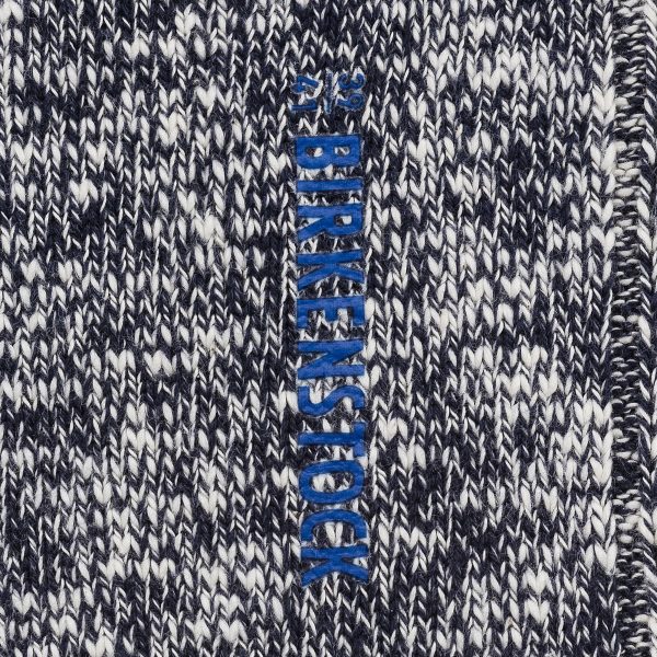 Cotton Slub Socks Blue White - Image 5