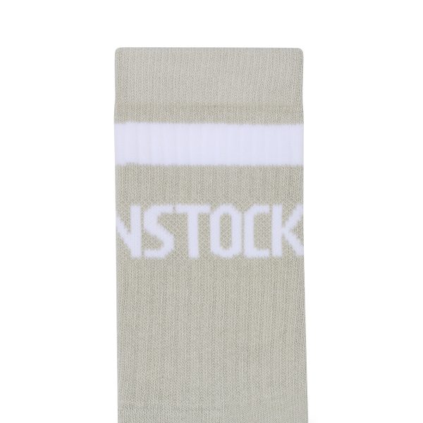 Cotton Tennis Sock Light Grey/White - Image 2