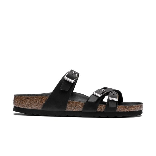 Franca Big Buckle Black Oiled Leather - Image 2