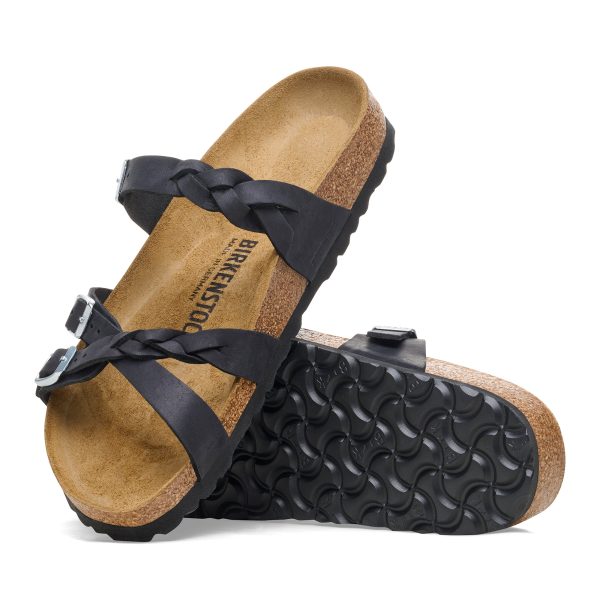 Franca Braided Black Oiled Leather - Image 4