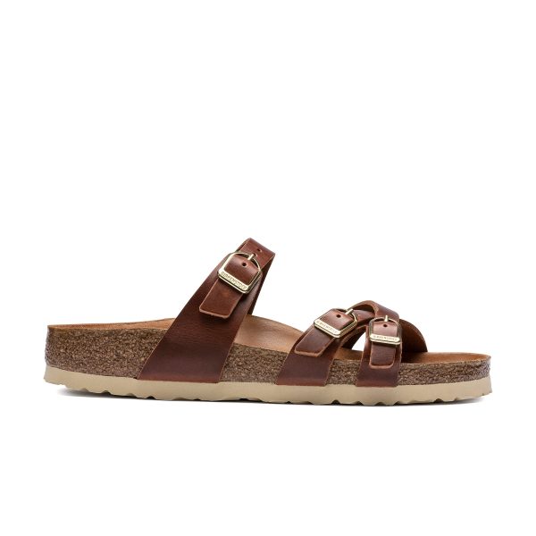 Franca Big Buckle Cognac Oiled Leather - Image 2