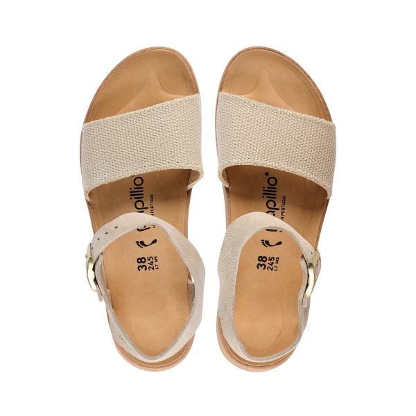 Glenda Sandcastle Canvas/Suede Leather - Image 3