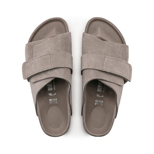 Kyoto Exquisite Grey Taupe Suede Leather - Image 3