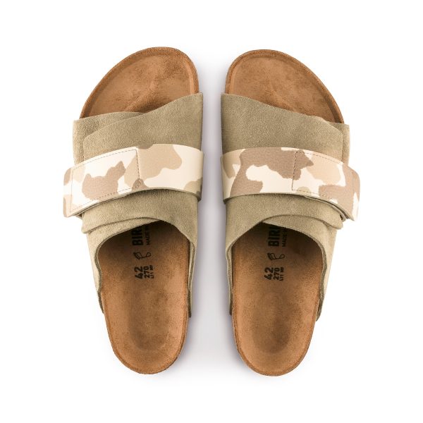 Kyoto Grey Taupe/Camo Almond Suede Leather - Image 3
