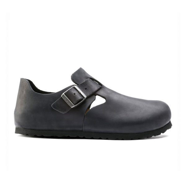 London Black Oiled Leather - Image 2