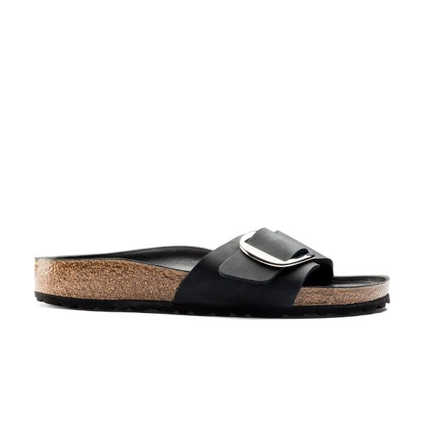 Madrid Big Buckle Black Oiled Leather - Image 2