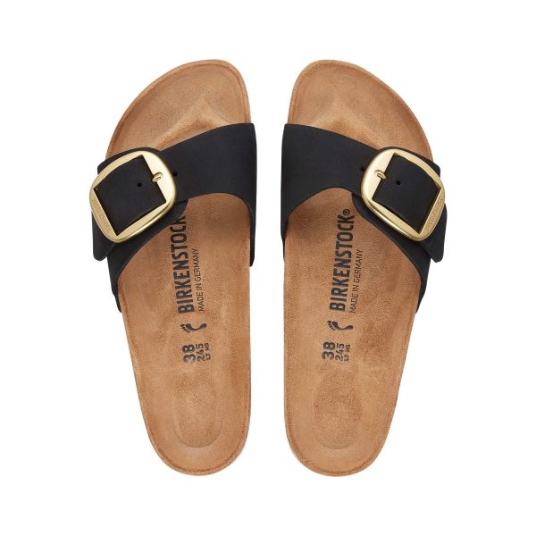 Madrid Big Buckle Black Nubuck Leather - Image 3