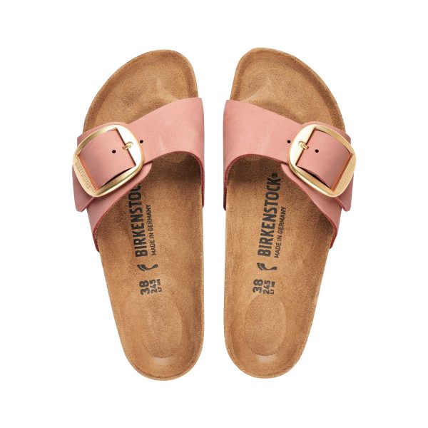 Madrid Big Buckle Old Rose Nubuck Leather - Image 3