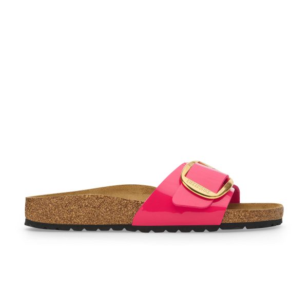 Madrid Big Buckle Patent Fuchsia Fusion Birko-Flor - Image 2