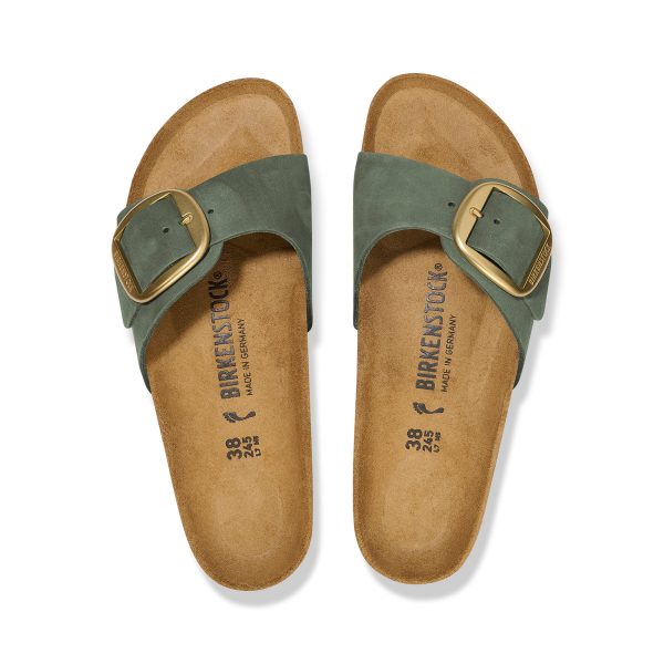 Madrid Big Buckle Thyme Nubuck Leather - Image 3