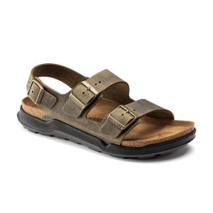 Milano Cross Town Arctic Faded Khaki Waxy Leather