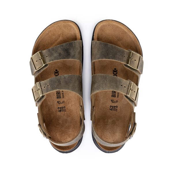 Milano Cross Town Arctic Faded Khaki Waxy Leather - Image 3