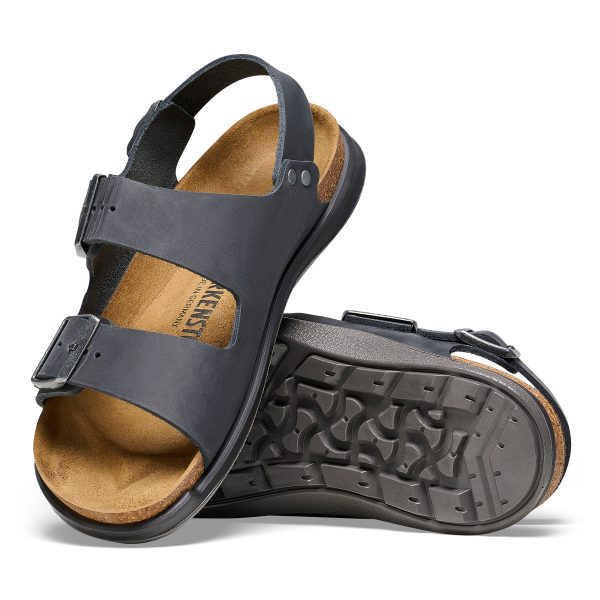 Milano Cross Town Black Oiled Leather - Image 4