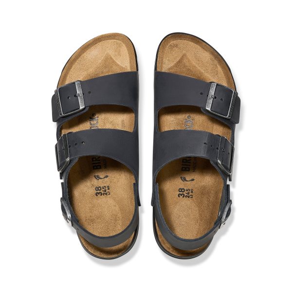 Milano Cross Town Black Oiled Leather - Image 3