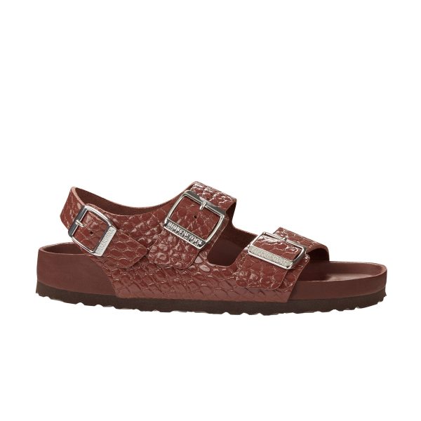 Milano Exquisite Hot Chocolate Embossed Natural Leather - Image 2