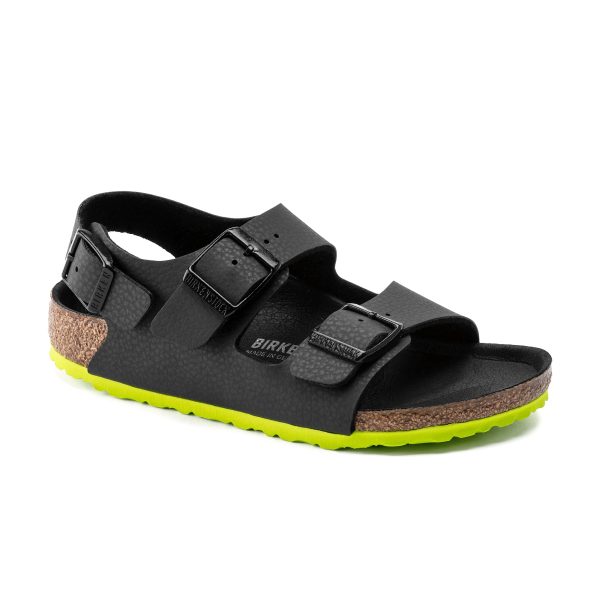 Milano Kids Desert Soil Black/Lime Birko-Flor