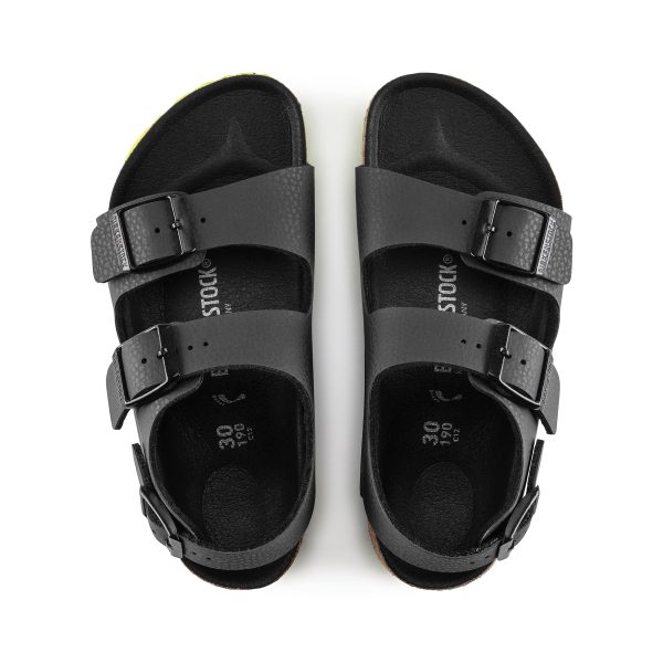 Milano Kids Desert Soil Black/Lime Birko-Flor - Image 3