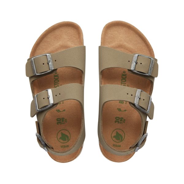 Milano Kids Earthy Vegan Faded Khaki BirkiBuc - Image 3
