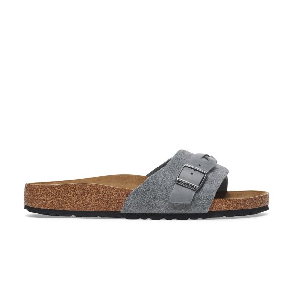Oita Braided Basalt Grey Suede Leather - Image 2
