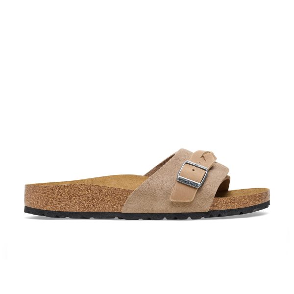 Oita Braided Taupe Suede Leather - Image 2