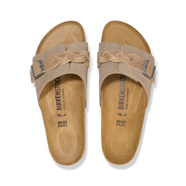 Oita Braided Taupe Suede Leather - Image 3