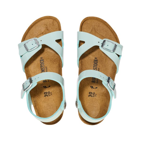 Rio Kids Patent Surf Green Birko-Flor Patent - Image 3