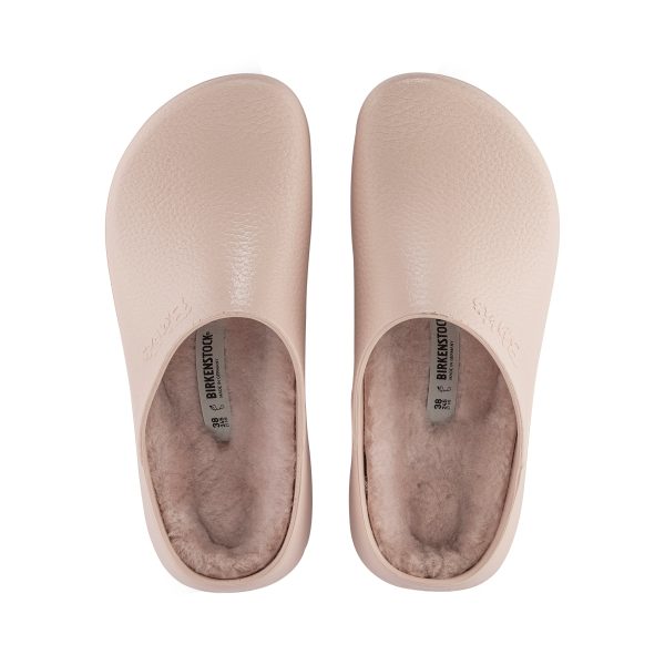 Super Birki Light Rose Polyurethane/Shearling - Image 3