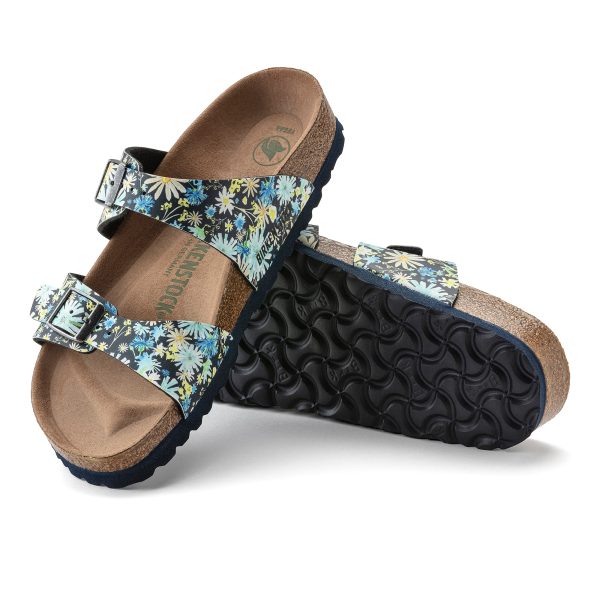 Sydney Vegan Summer Floral Blue Birko-Flor - Image 4