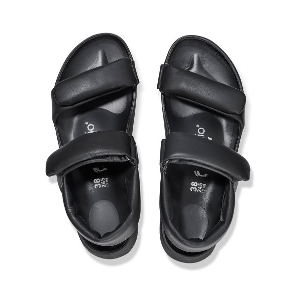 Theda Exquisite Platform Wedge Black Smooth Leather - Image 3